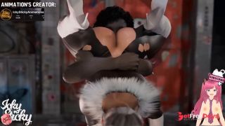 Threesome between Spidergirl Catwoman and a shameful futanari IckySticky animation - Jazziuu-5