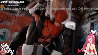 Threesome between Spidergirl Catwoman and a shameful futanari IckySticky animation - Jazziuu-8