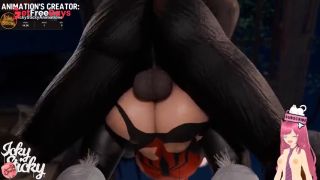 Threesome between Spidergirl Catwoman and a shameful futanari IckySticky animation - Jazziuu-9