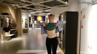 MyFreeCams Webcams Video presents Girl BRITKITTY in Public flashing in IKEA webcam -6