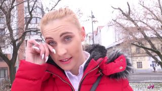 GERMAN_SC0UT - Slim Girl Lulu In Fur Jacket And Leggings Pickup And Cheating Fuck On Street - Amateur-1