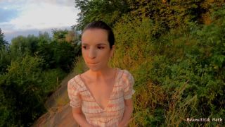 clip 3 penny flame femdom Beamititik Beth – Risky Park Outdoor Blowjob and Facial Cum Swallow – Nervous First Time, brunette on blowjob porn-8