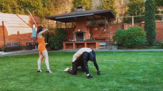 Goddess Naama - Outdoor Obedience Training 1080P - Female domination-2