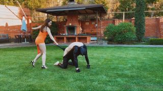 Goddess Naama - Outdoor Obedience Training 1080P - Female domination-3