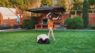 Goddess Naama - Outdoor Obedience Training 1080P - Female domination-5