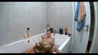 Reallifecam - Amalia And Guest Girl Relaxing In Bath 07.08.2024 480P - Voyeur-1