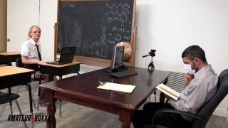 xxx clip 6 Amateur Boxxx – Teacher Fucks Student in front of Virtual Class, amateur european on school -0