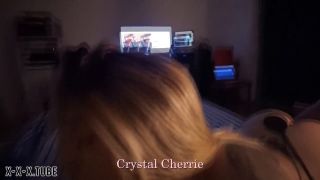 Crystal Cherrie Spank Blowjob Ball Sucking  Crystal Cherrie   ballsuckinglicking-9