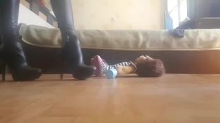 Femdom, crush foot fetish-1