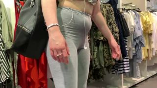 Sexy daughter shopping around with fat mother-1