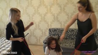 [GetFreeDays.com] Lezdom Valeria And Kira - Having Fun With A Stupid Slave Girl - Marionette, russian lezdom-5