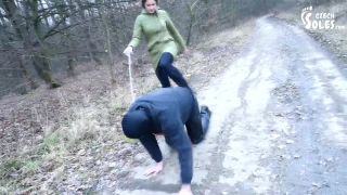 Czech SolesWalking The Doggy In The Cold - Boots Worship (Femdom, Footdom, Boots Licking, Foot Slave On Leash) - 1080p-1