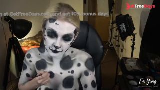 [GetFreeDays.com] Dalmatian Puppy Girl Body-Paint Nude Timelapse Adult Video April 2023-9