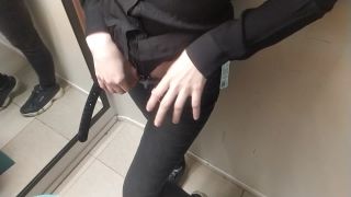 Risky sex in the changing room of the store.-0