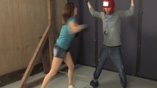  Shauna has her loser tied up and unable to get away or dodge her punches  -1