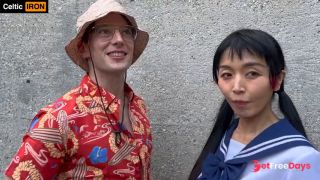 Fantastic Japanese Schoolgirl Marica Hase Relishes Cum from her Torrid White Man.-2