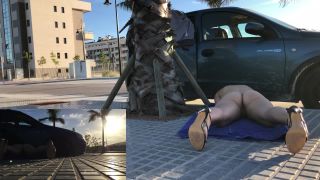 Ivy RosesLaying Blindfolded In Sidewalk-6