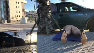 Ivy RosesLaying Blindfolded In Sidewalk-7