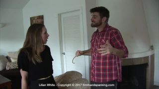 free online video 14 Firm Hand Spanking – MP4/HD – Lilian White – Celebrity Brat – BH/The cane stripes Lilian Whites creamy, bare bubble butt 13 times, finger fetish on bdsm porn -2