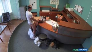 Doctor empties his sack to ease sexy patients pain in her back - June 05, 2015-0