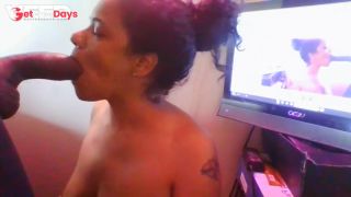 PARTY WIFE BLOWJOB ON WEBCAM BIG DICK EBONY-2