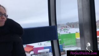 nette public blowjob dick stranger to cum in mouth on a ferris wheel-0