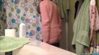 Small boobies teen in  bathroom-1