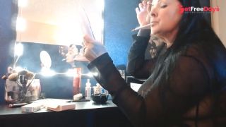 [GetFreeDays.com] Dangling Long Virginia Slims 120 Cigarette Doing Makeup Smoking Hands Free Porn Video December 2022-5