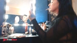 [GetFreeDays.com] Dangling Long Virginia Slims 120 Cigarette Doing Makeup Smoking Hands Free Porn Video December 2022-7