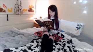 ManyVids – ForestNymphMFC – Schoolgirl strip BigTits!-0