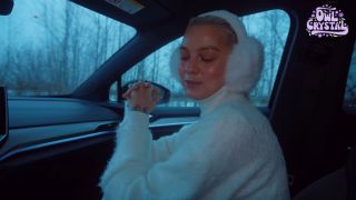 Owl Crystal - Slutty schoolgirl sucks stranger in car 1080P - Schoolgirl-1