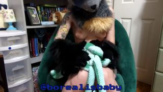 Borealisbaby - Solo Pegging a Soft Octopus Plushie Hole with Tentacle Strap On-2