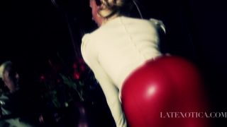 Latexotica 2014   Alex   Red Latex Skirt (mp4)-9
