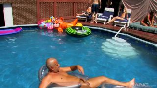 Pool Party Becomes A Threesome Orgy Fest-0