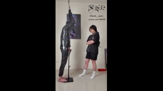 Mistress Ann Swing Practice Batting His Balls (Femdom porn)-4