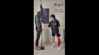 Mistress Ann Swing Practice Batting His Balls (Femdom porn)-9