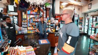VitalyUncensored presents Episode 15 Banana Blowjob In Public Prank! Public!-3