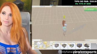  porn stream Amouranth Teases In Naughty Sims Porn Game Livestream Video Amouranth-3