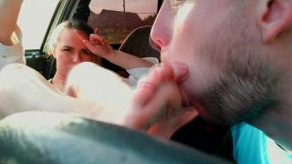 xxx video clip 38 FOXYANDZAZ - A Horny Taxi Driver Licked My Feet Instead Of Paying For The Ride - footfetish - pussy licking penis fetish-9