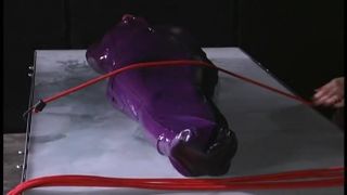 Submissive Latex Paid Tied Up And Beaten Muscle!-4