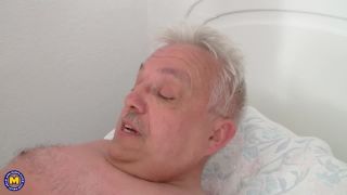 These German housewives have a big fun massage session with eachother, and then a man enters-9