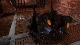 Anime double anal penetration in two tight asses by two zombie monster cocks-6