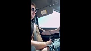 DannnyD - Eating my cum while driving on busy road-2