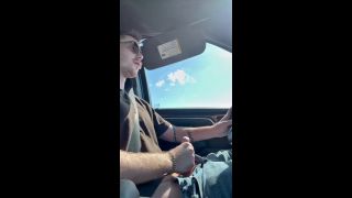 DannnyD - Eating my cum while driving on busy road-8