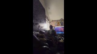 BustyRoxxy - Young chubby slut keeps her step Daddy's cock warm while playing video games.-5