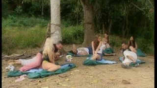 Sharka Blue and Her Friends Camp out for Some Dick Sucking and a DP-0