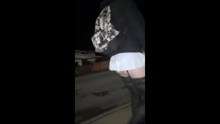 Feminization Upskirt in public while out for a walk-5