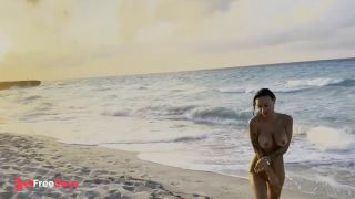 [GetFreeDays.com] Monika Foxxx in bikini and naked walks on beach and swims in ocean in public Sex Clip April 2023-3