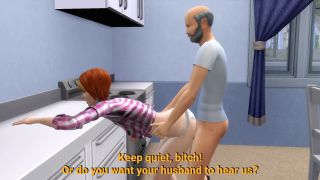 Asian Cheating Wife's Anal Adventure with Dad-in-Law & Husba-2