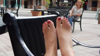 Footfetish Filming Her Feet In Front Of Her Family - Foot Fetish-9